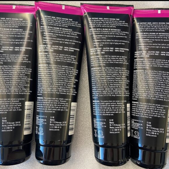 LOT OF 4 - NWT NORVELL VIVID BOOST SELF-TAN LOTION VIOLET HUE COOL BROWN - Picture 2 of 2